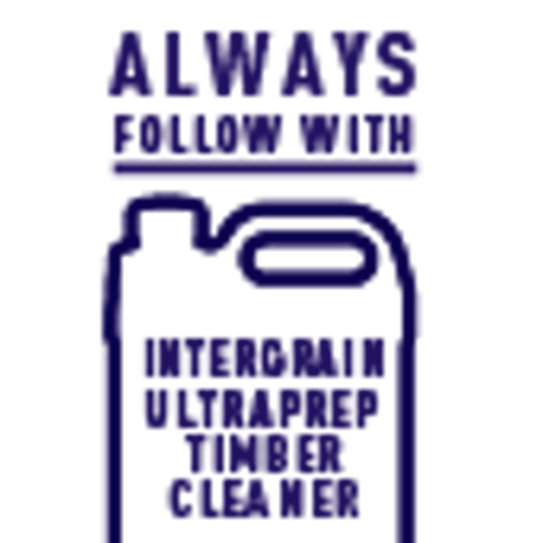 Always follow with UltraPrep Timber Cleaner