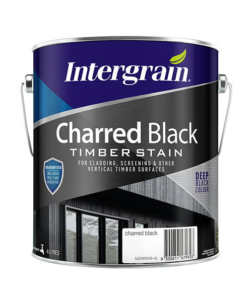 Intergrain Charred Black Timber Stain 4L